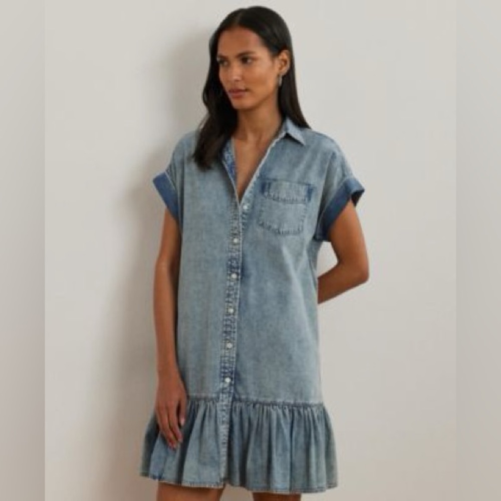 Lauren Ralph Lauren Light Blue Denim Shirt Dress
